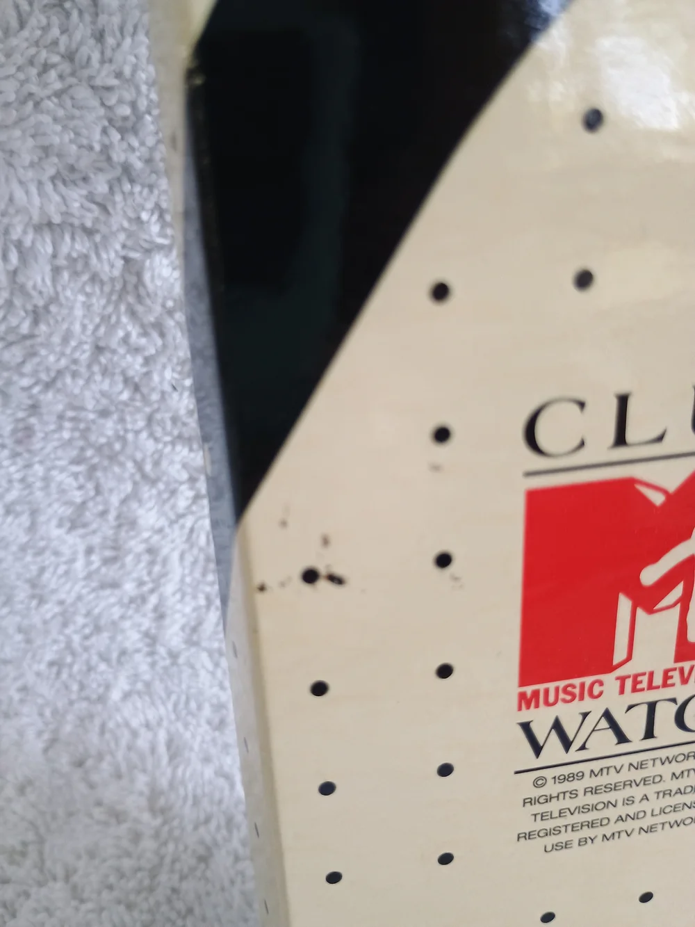 Vintage 1989 Club MTV Watch Original Box Papers Band MTV Music Television